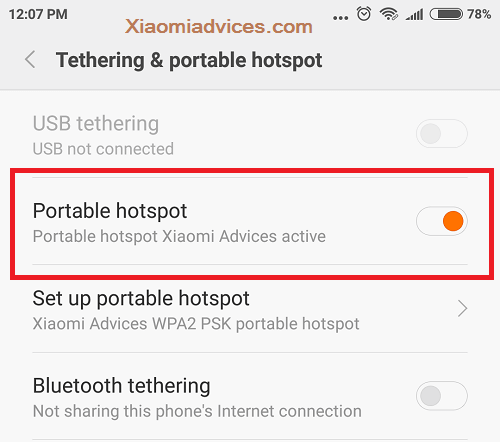 چگونه هات اسپات گوشی شیائومی را فعال کنیم؟